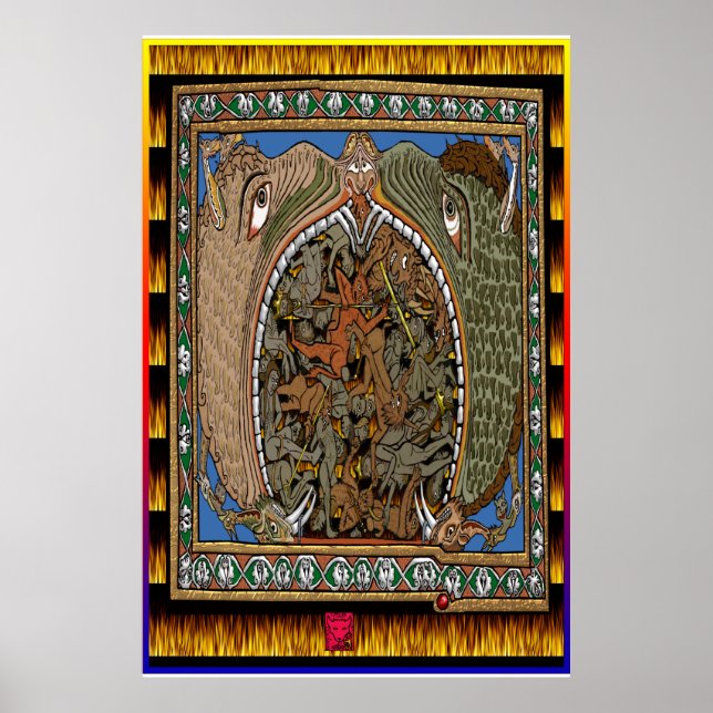 Poster hellmouth médiéval (Devant)