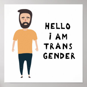 Poster Hello I Am Transgender
