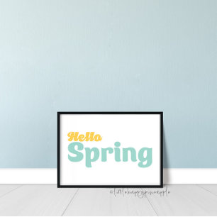 Poster Hello Spring Wall Art