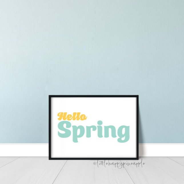 Poster Hello Spring Wall Art (Créateur téléchargé)