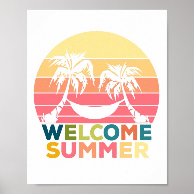 POSTER HELLO SUMMER (Devant)