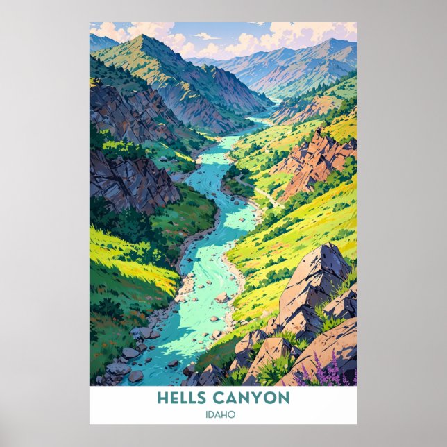 Poster Hells Canyon, Idaho (Devant)