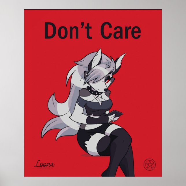 Poster Helluva Boss Loona Dope Fanart (Devant)