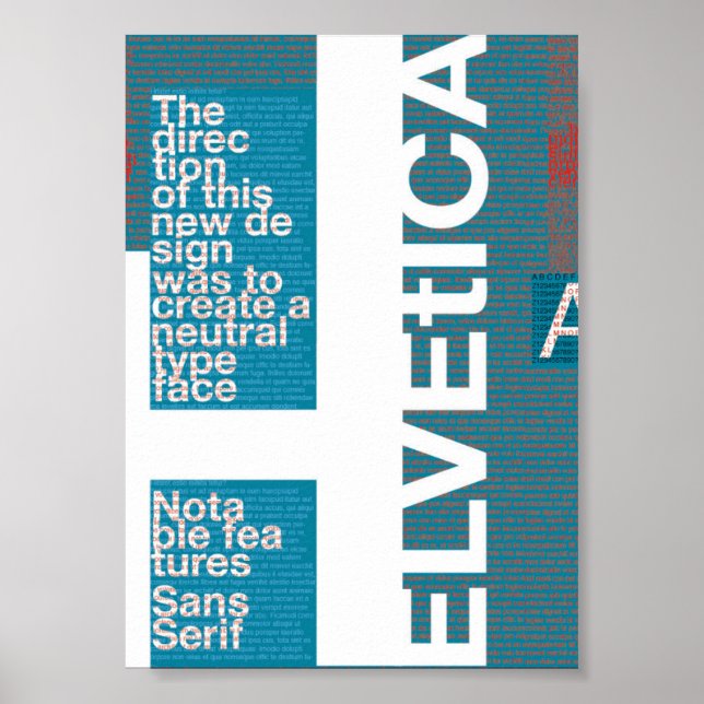 Poster Helvetica (Devant)