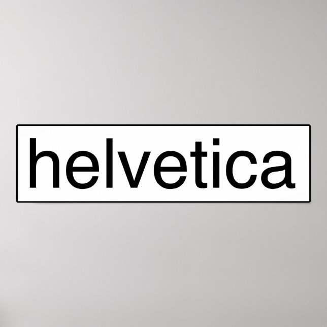 Poster helvetica (Devant)