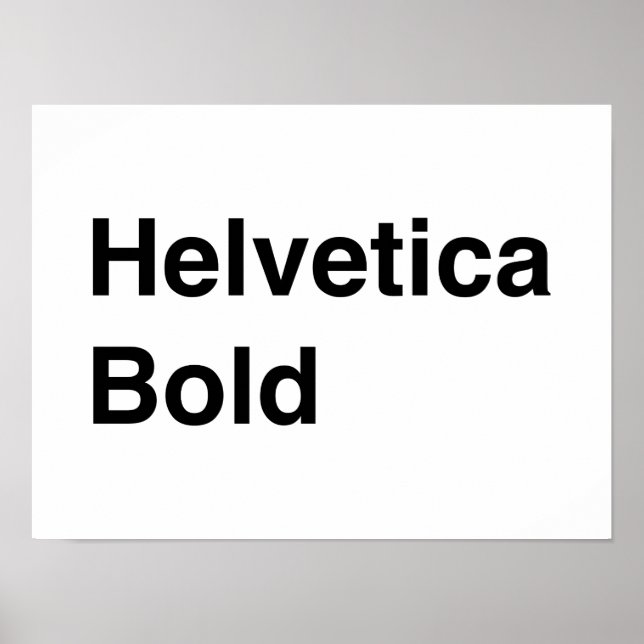 Poster Helvetica Bold (Devant)