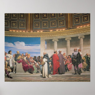 Poster Hémicycle : Artistes de tous âges, détail de la dr