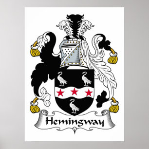 Poster Hemingway Family Crest