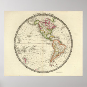 Poster Hémisphère de l'ouest 10