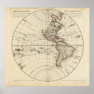 Poster Hémisphère de l'ouest 13