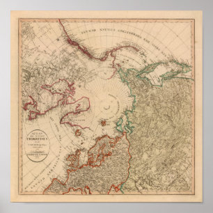 Poster Hémisphère Nord, Arctique