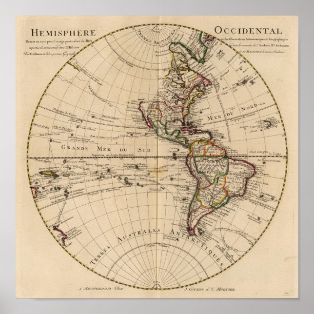 Poster Hémisphère occidental 5 (Devant)