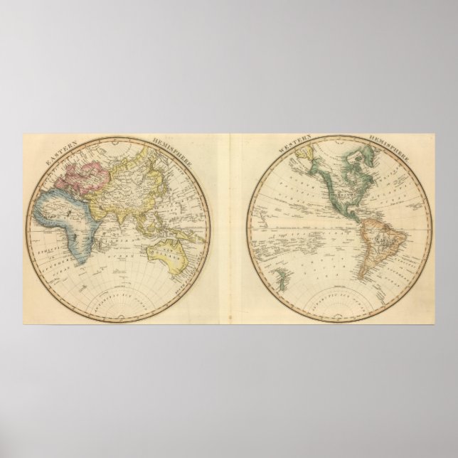 Poster Hémisphère occidental 7 (Devant)