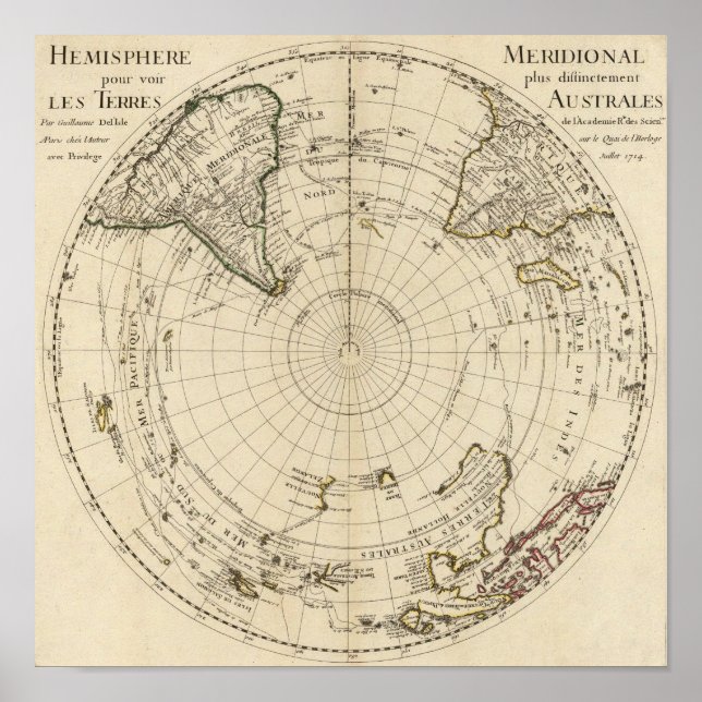 Poster Hémisphère Sud (Devant)