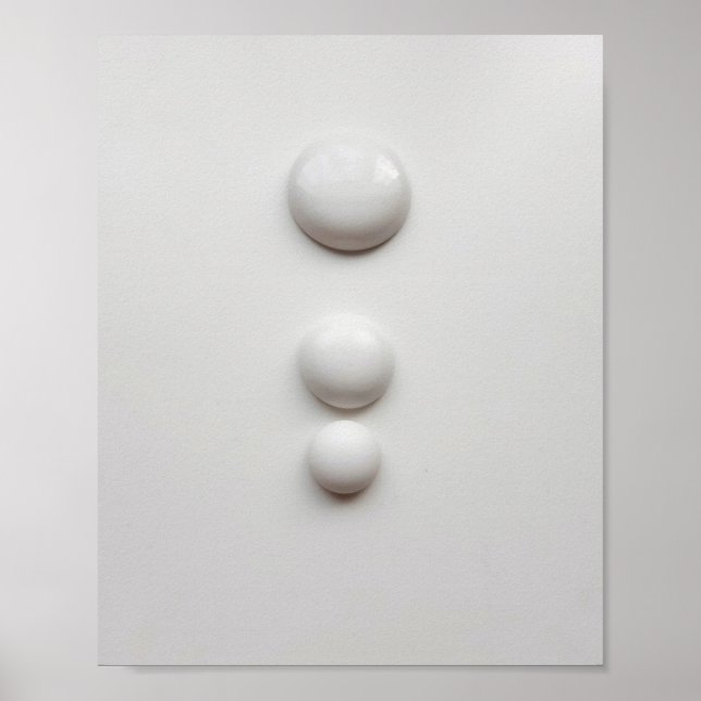 Poster Hémisphères de porcelaine 1 (Devant)