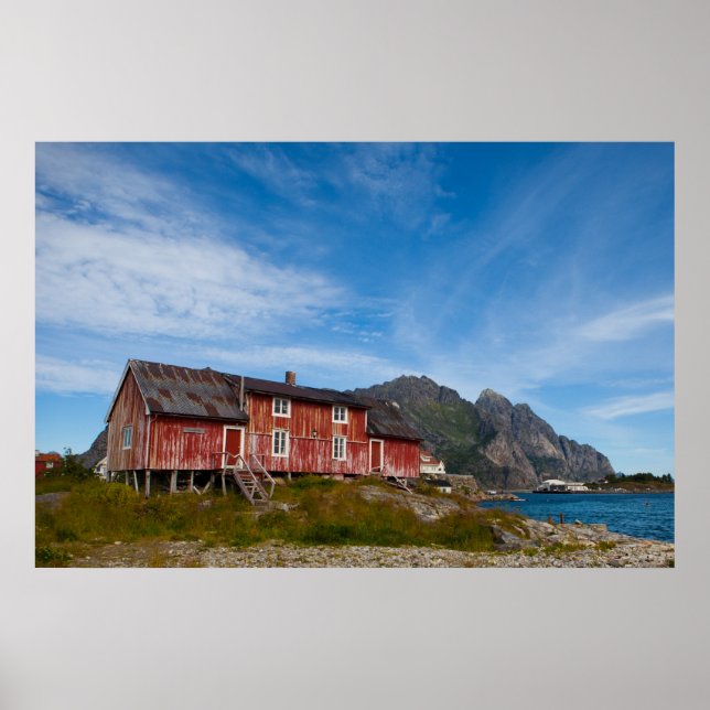 Poster Henningsvæ r - Lofoten - Norvège (Devant)