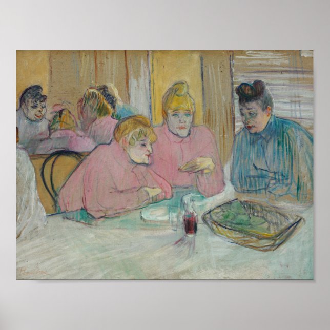 Poster Henri de Toulouse-Lautrec - Dames dans la salle à  (Devant)
