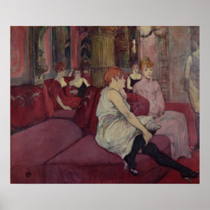 Poster Henri de Toulouse-Lautrec   Dans le Salon de la Ru
