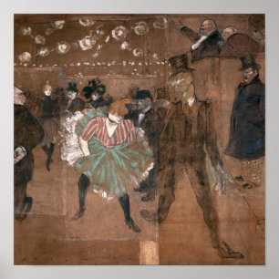 Poster Henri de Toulouse-Lautrec   Danse à la Rouge
