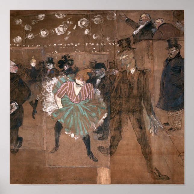Poster Henri de Toulouse-Lautrec | Danse à la Rouge (Devant)