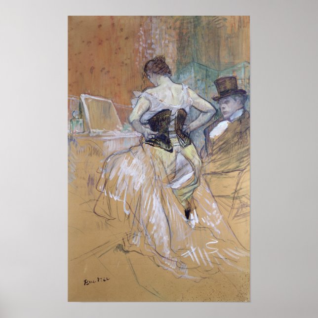 Poster Henri de Toulouse-Lautrec | Femme à ses toilettes, (Devant)