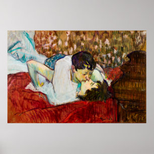 Poster Henri de Toulouse-Lautrec : Le baiser