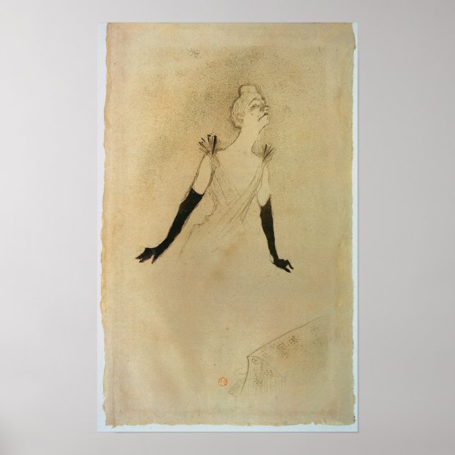 Poster Henri de Toulouse-Lautrec | Yvette Guilbert, 1894 (Devant)
