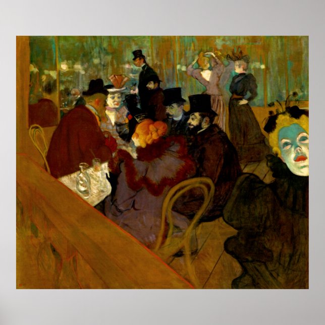 Poster Henri de Touolouse-Lautrec - Moulin Rouge (Devant)