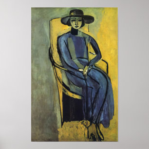 Poster Henri Matisse - Portrait de Greta Prozor - 1916