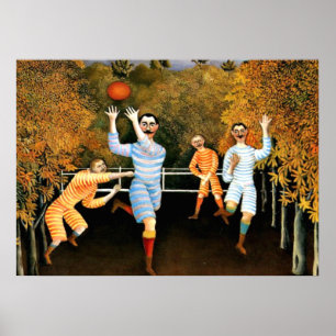 Poster Henri Rousseau - Football