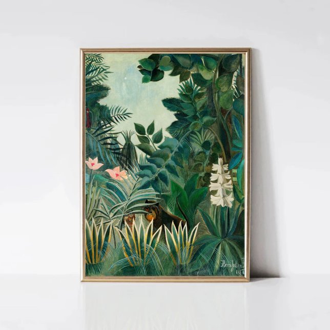 Poster Henri Rousseau, Jungle équatoriale | Tropique Vint (Créateur téléchargé)