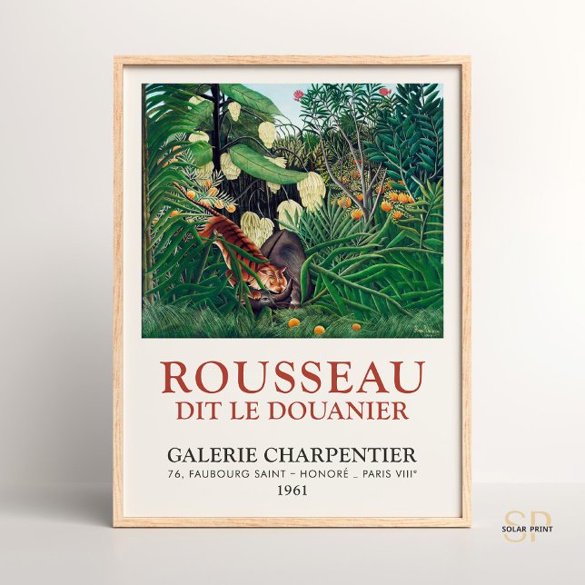 Poster Henri Rousseau La Lutte Entre Tigre Et Buffle (Créateur téléchargé)