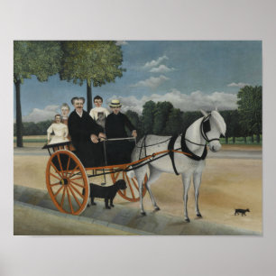 Poster Henri Rousseau - le chariot du cadre Junier