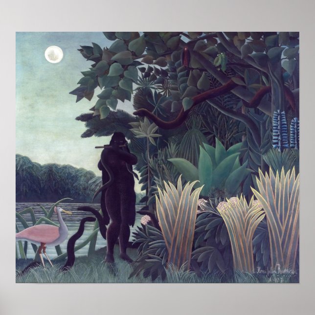 Poster Henri Rousseau - Le Charmeur Des Serpents (Devant)