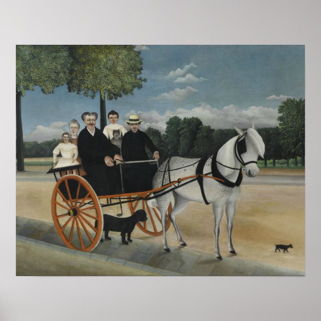 Poster Henri Rousseau - Le transport du père. Junier (Devant)