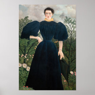 Poster Henri Rousseau - Portrait de Madame M.