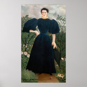 Poster Henri Rousseau - Portrait de Madame M.