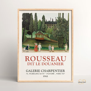 Poster Henri Rousseau Vue sur la peinture du Kiosque du p