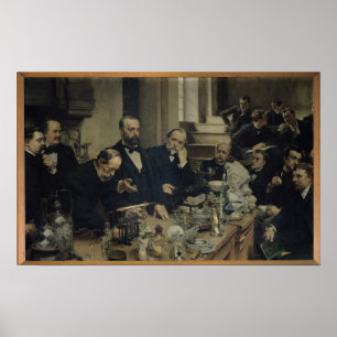 Poster Henri Sainte-Claire Deville parlant, 1890