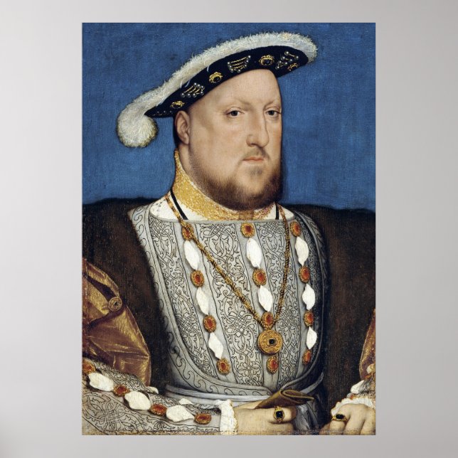 Poster Henri VIII d'Angleterre - Hans Holbien le Jeune (Devant)