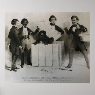 Poster Henry "Box" Brown à Philadelphie