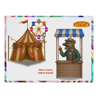 Poster Henry circus hyena