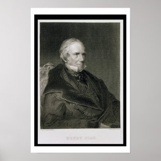Poster Henry Clay, gravée par Alfred Sealey (d.1862) à l'