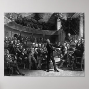 Poster Henry Clay Parlant Au Sénat