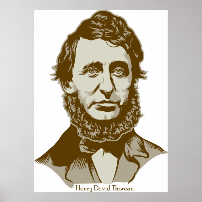 Poster Henry David Thoreau (Devant)