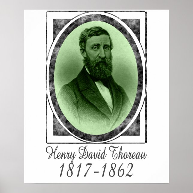 Poster Henry David Thoreau (Devant)