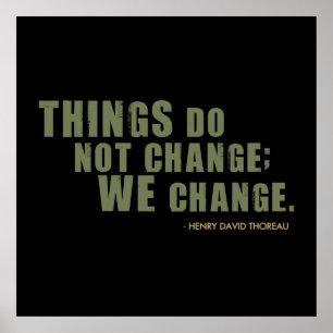 Poster Henry David Thoreau Quote