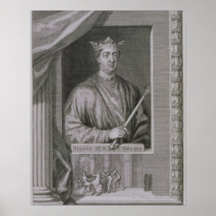 Poster Henry II (1133-89) King of England from 1154, from