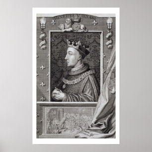 Poster Henry V (1387-1422), après une peinture dans