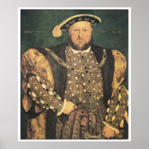 Poster Henry VIII, 1539-40 Hans Holbein le jeune
